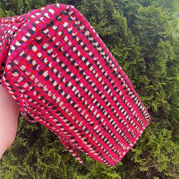 Kate Spade pink & red large bow fabric tote - Picture 8 of 11